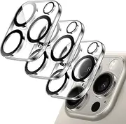 JETech Camera Lens Protector for iPhone 16 Pro 6.3-Inch and iPhone 16 Pro Max 6.9-Inch, 9H Tempered Glass, Anti-Scratch, Case Friendly, Does Not Affect Night Shots, HD Clear, 3-Pack