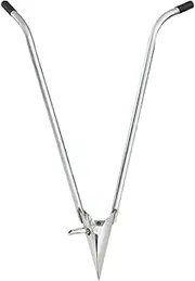 Hand Transplanting Tool - Stainless Steel Seeding Sower Device - Multi-Functional Garden Transplanter Aid with Ergonomic Handle for Vegetables Bulbs Fruit Trees