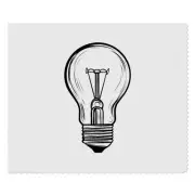 2 x 'Single Lightbulb' Microfibre Lens / Glasses Cleaning Cloths (LC00029443)