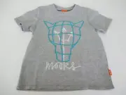 Genuine Mooks Children Boys Caged T Shirt sizes 4 5 6 Colour Grey Marle