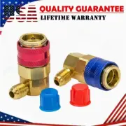 2 AC Low High Quick Connector Adapter Coupler Auto A/C Manifold Gauge HVAC USKY3 (for: BMW)