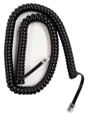 Avaya Lucent AT&T MLS MLX 12ft Black Handset Cord for 8000 Series Phone Curly