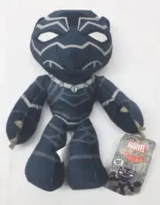 Marvel Flexers Black Panther Posable Plush 9" Stuffed Animal New With Tags