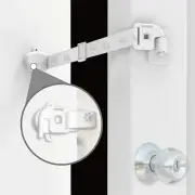 Adjustable Door Strap and Latch, Textile Cat Door Latch to Keep Dog Out of Litte