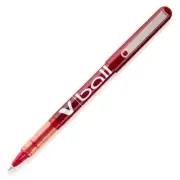 35202 Pilot VBall Stick Rolling Ball Pen, Red Ink, Ex Fine 0.5mm, Pack of 4