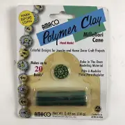 Amaco Polymer Clay Millefiori Cane Blue, Green, Pink Polymer