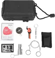 QANYEGN Survival Tool Kit, Outdoor Survival Box Survival Tools, Portable Emergency Box for Car Home Travel Camping Office Sports