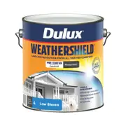 Dulux 4L Monument Low Sheen Weathershield Exterior Paint - 4L