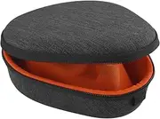 Geekria Shield Headphones Case Compatible with AfterShokz Shokz OpenRun Mini, Air, OpenRun Pro, OpenRun, OpenComm Case, Replacement Hard Shell Travel Carrying Bag with Cable Storage (Dark Grey)