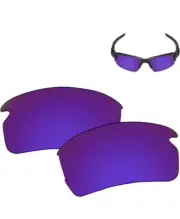 Galvanic Optics Asian Fit Replacement Lenses Oakley Flak 2.0 Violet Polarized B1