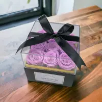 在飛比找友和YOHO優惠-9朵紫玫瑰保鮮花(永生花)禮盒
