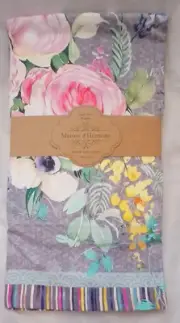 Maison d' Hermine Tablecloth 60"x90" 100% Cotton Sweet Rose Pattern Square NEW