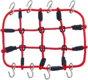 NEW Powerhobby Roof Rack Luggage Net w Hooks 1/24 Crawler Axial SCX24 Red