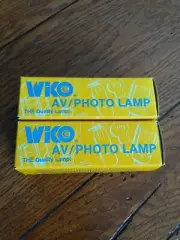 Set Of 2 WKO AV/PHOTO LAMP Projector Slide Lamps/Bulbs New In Boxes