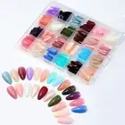 576pcs/box Glue on Nails Removable Diy Matte Press on Nails Acrylic