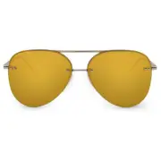 Smaller Megan 2 Mirrored Bronze - Tangle Free Aviator Sunglasses