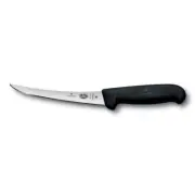 VICTORINOX 6" BONING KNIFE CURVED NARROW FLEXIBLE BLADE FIBROX BUTCHER 5.6613.15