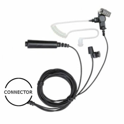 AT3W-H7 3-Wire Acoustic Tube Earpiece / Mic for HYT PD-602 662 682 X1e X1p Z1p