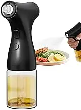 Baking Oil Sprayer, Oil Spray Bottle - Edible Oil Dispenser for Kitchen, 200ml Portable Spritzer Kitchen Gadgets Dispenser for Fryer