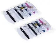 Onwon 50 Sets Travel Sewing Kits with Needles, Threads, Button, Pin - 6 Colors Thread Repair Kit for Hotel Amenities Necessities