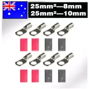 Battery Cable Lead Lug 25-8 25-10 Terminals for Truck 12V 24V Driving light Wire