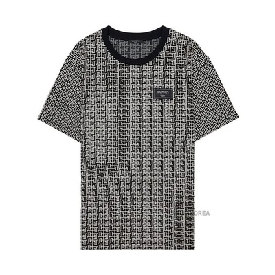 Balmain Men's Printed Pattern T-Shirt 132699030