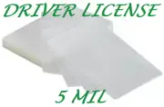 25 Driver License 5 Mil Laminating Pouches Laminator Sheets 2-3/8 x 3-5/8