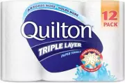 Quilton 3 Ply White Paper Towel (60 Sheets per Roll) (12 count) Pack of 12