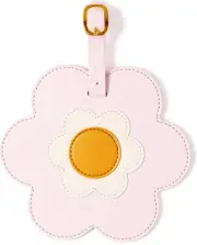Eccolo Jumbo Flower Luggage Tag – Cute Floral Bag Identifier with Durable Str...