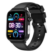 Smart Watch 1.96-Inch ECG Fitness Tracker with Heart Rate Blood Oxygen Blood Glucose Uric Acid and Blood Lipid 100 Sports Modes Activity Tracker