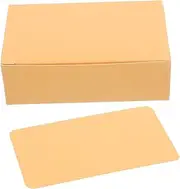 CAXUSD 100pcs English Learning Cards Note Cards Blank Blank Game Board Paper Orange