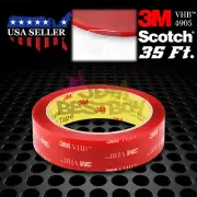 Genuine 3M VHB #4905 Double-Sided Mounting Foam Tape Automotive Car 25mmx35FT