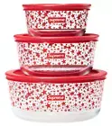 Supreme New Set of 3 Pyrex Bowls FW23 Red