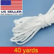 40 yard 3mm Round Elastic Band Rope Cord Ear Hanging Tape Sewing For Face Masks