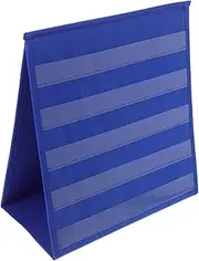 OHPHCALL Triangular Desktop Display Stand Preschool Calendar Pocket Chart Desk Pockets Classroom Calendar Organizational Tool