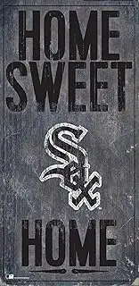MLB Chicago White Sox Unisex Chicago White Sox Home Sweet Home Sign, Team Color, 6 x 12