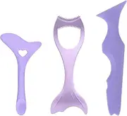 Joyeee Winged Eyeliner Stencil, Silicone Eyebrow Tool, Mascara Applicator Guard Shield, Reusable Multiuse Makeup Stencils for Eyeshadow, Eyelash, Lip Line (Purple)