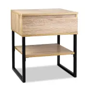Bedside Table 1 Drawers with Shelf - CASEY