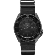 Seiko Men's 5 Sport Series Black Dial Nylon Strap Automatic Watch SRPD79