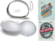 Silicone Bra Inserts - Clear Gel Push Up Breast Pads - Bra Padding Bust Enhancer
