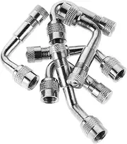 Valve Stem Extender Adapter Set 6pcs Nozzle Extension Valve for Universal Tire Inflation Easy to Install
