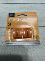 FISKARS TRIPLE TRACK TITANIUM REFILL BLADES 2 PACK NEW 020335038813