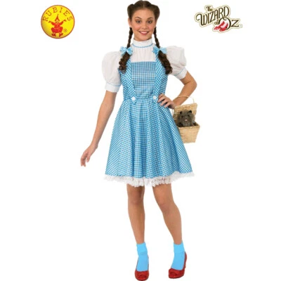 DOROTHY DELUXE LICENSED WIZARD OF OZ DRESS UP COSTUME SIZE PLUS BY RUBIE'S **NEW