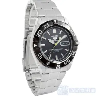 SEIKO精工SNZB23J1手錶 日本製 盾牌5號 夜光 黑面 自動上鍊 水鬼 潛水 機械錶 鋼帶 男錶【澄緻精品】