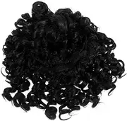 BELLIFFY Women Short Curly Wig with Bangs Wavy Synthetic Costume Wig for Parties Cosplay Halloween Lightweight Fashion Accessory for Themed Events and Masquerades