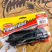 BERKLEY POWERBAIT Ripple Shad Paddle Tail Soft Swimbait 5" 4ct FLORIDA JUNEBUG