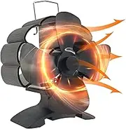 Wood Burner Stove Fan | Heat Powered Fireplace Fan For Wood Burning Stove - Non Electric Quiet Fireplace Fans, Wood Stove Accessories