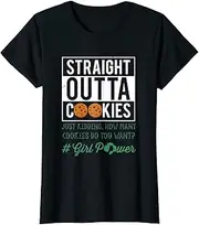 [VidiAmazing] Straight Outta Cookies Girls Cookie Dealer Scouting Scout T-Shirt ds1537 T-Shirt
