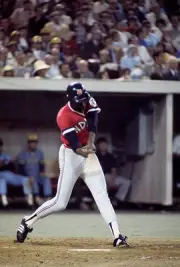 George Hendrick Cleveland Indians and the American League All Sta- 1974 Photo