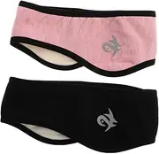 [Ipetboom] 2pcs Sleep Earmuffs Comfortable Side Mask Sleep Mask for Ear Muffs Sleep Mask Side Cover Ear Muffs Noise Reduction Unisex Sleep Mask Sleep Mask Cover Pink Polyester